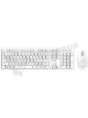 Клавиатура + мышь Acer OCC503 клав:белый мышь:белый USB беспроводная (ZL.ACC11.00L)
