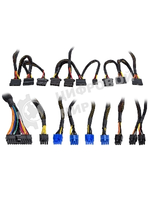 Блок питания ExeGate 700PPX (EX220362RUS), 700Вт, 135мм, модульный, черный