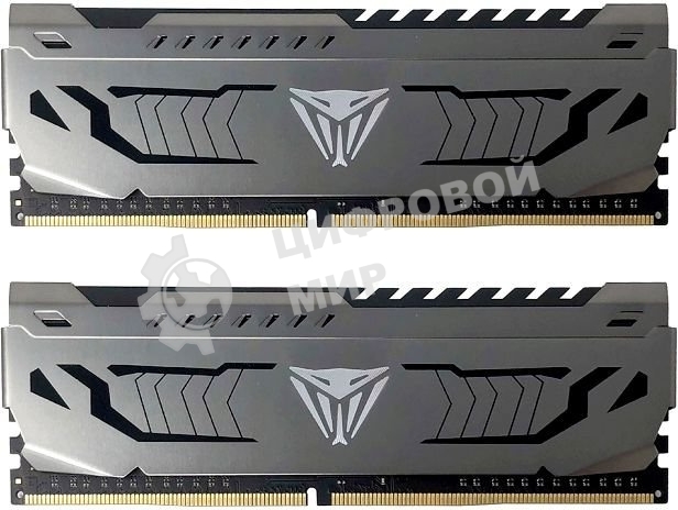 Оперативная память Patriot Viper Steel, DDR4, 16GB (2x8 GB), 3200 MHz, CL16, DIMM, радиатор, черный