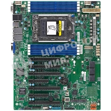 Материнская плата серверная Supermicro MBD-H12SSL-I-B, SP3, AMD EPYC 7002/7003, 8xDDR4, 8xSATA, 2xM.2, 5xPCIe x16, 2xPCIe x8, 2x1Gb LAN, 4xUSB 3.2 Gen 1, 1xVGA, ATX