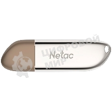 Флешка USB Netac U352 128Gb <NT03U352N-128G-20PN>, USB 2.0, с колпачком, металлическая