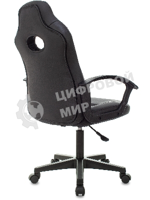 Кресло Бюрократ Zombie 11LT черный, экокожа, 120 кг, механизм качания