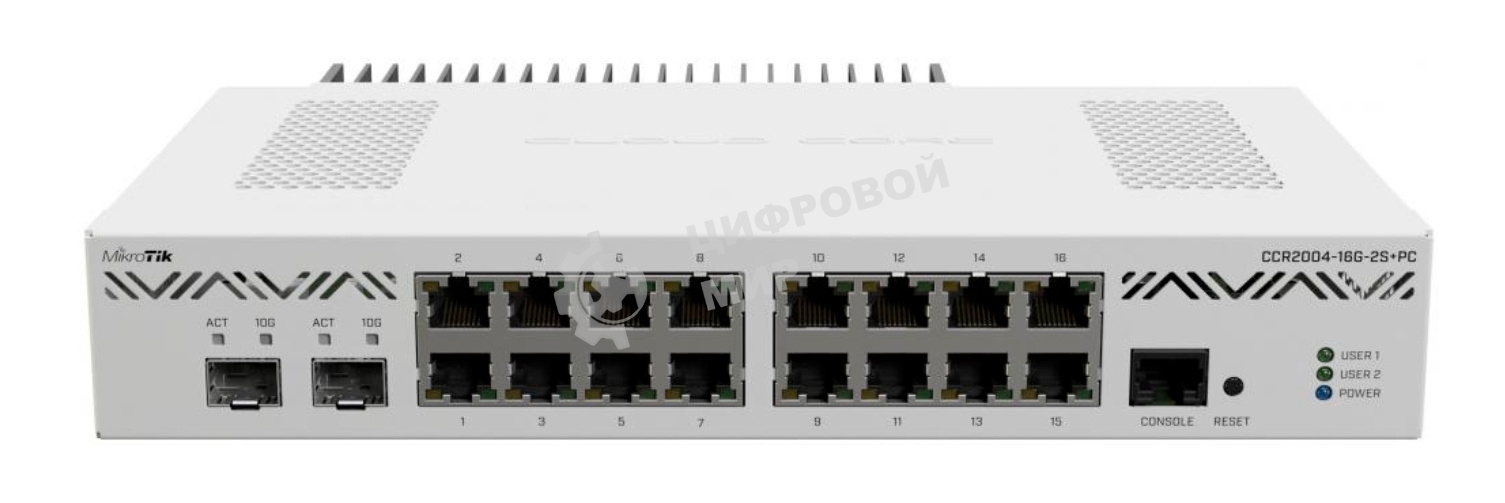 Маршрутизатор Mikrotik CCR2004-16G-2S+PC