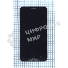 Дисплей для Asus ZenFone 2 Laser ZE550KL черный с рамкой