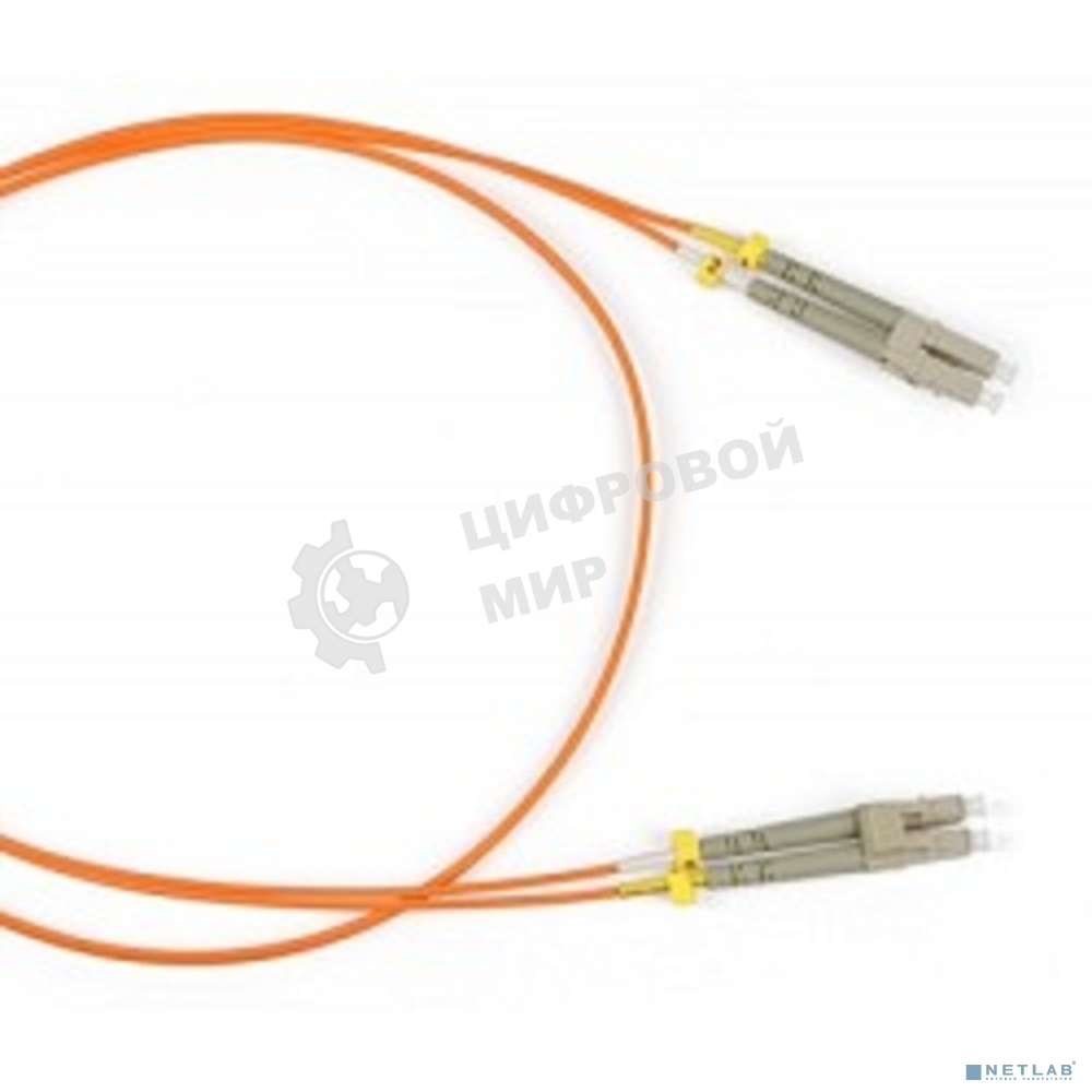 Патч-корд Hyperline волоконно-оптический (шнур) MM 50/125, LC-LC, duplex, LSZH, 2 м FC-D2-50-LC/PR-LC/PR-H-2M-LSZH-OR (FC-50-LC-LC-PC-2M)