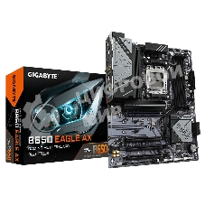 Материнская плата GIGABYTE B650 EAGLE AX (V1.1), AM5, AMD B650, 4xDDR5, 4xSATA, 3xM.2, 1xPCI-E 4.0 x16, 3xPCI-E 3.0 x1, 1xHDMI, 1xDP, 1x 1Gb LAN, 2xUSB 3.2 Gen 2, 1xUSB 3.2 Gen 1, 6xUSB 2.0, 3x3.5 мм, 7.1, Standard-ATX