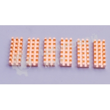 Медный радиатор 8х22х3 мм с термоскотчем