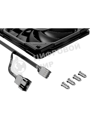 Вентилятор для корпуса ID-Cooling TF-12015-K черный, 120 мм, 2200 об/мин, 32.3 дБ, 4 pin