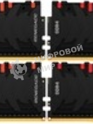 Оперативная память Kingston Fury Renegade, DDR4, 128Gb (4x32Gb), 3600MHz, CL18, DIMM, радиатор, RGB, черный/серебристый