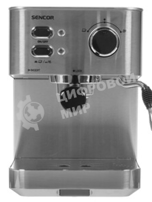 Кофеварка рожковая Sencor SES 4010SS серый, исп. кофе - молотый, 1.5 л, 1050 Вт, 15 бар