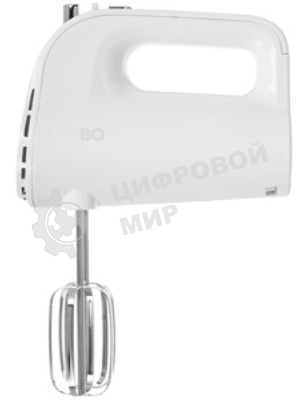 Миксер BQ MX423 White-Steel, Мощность 500 Вт, 5 скоростей, Режим Турбо