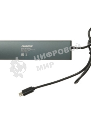USB-концентратор Digma HUB-7U3.0-UC-G, USB-C, USB 3.0 7 портов, USB Type-C