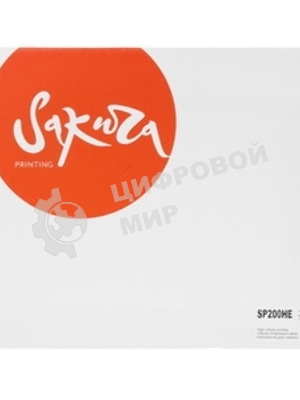 Картридж Sakura SP200HE для Ricoh SP 200N/SP 200S/SP 202SN/SP 203SF/SP 203SFN/SP 212, черный, 2 600 к.