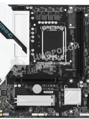 Материнская плата Gigabyte H810M GAMING WIFI6 GEN5, LGA 1851, Intel H810, 2xDDR5, 4xSATA, 1xM.2, 1xPCIe 5.0 x16, 1xPCIe x1, 1xHDMI, 1xDP, 1x2.5Gb LAN, Wi-Fi 6, Bluetooth 5.4, 1xUSB-A 5Gbps, 5xUSB-A 2.0, 1xPS/2, 3x3.5 мм, 7.1, mATX