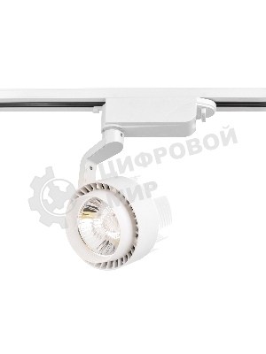 Трековый однофазный светодиодный светильник Ambrella light GL6103 WH белый LED 10W 4200K 24°