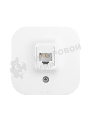 Розетка Legrand 782214 Quteo RJ11 (Белая)