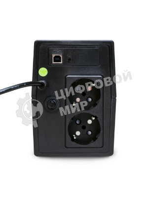 Источник бесперебойного питания Powerman Back Pro 650 / 650 ВА / 360 Вт / 2 х CEE 7 (евророзетка)