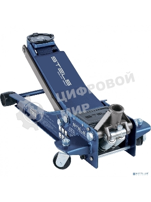 Домкрат гидравлический подкатной Stels 51136, быстрый подъем 3т low profile quick lift 75-515 мм про