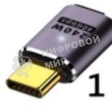 Переходник USB 4 Type-C прямой папа-мама