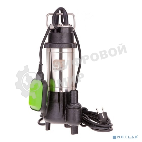 Фекальный насос Сибртех СФН250, 250 Вт, напор 8 м, 10000 л/ч