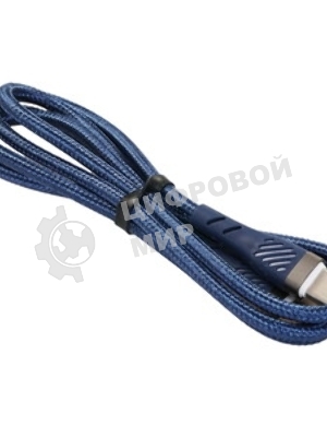 Кабель PERFEO USB C вилка - C вилка, 60W, синий, 1 м, POWER (C1103)