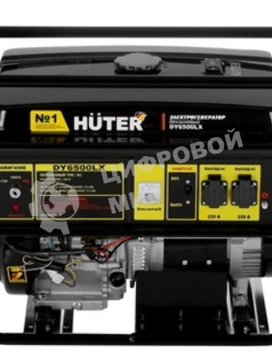 Электрогенератор бензиновый Huter DY6500LX, 5.5 кВт, 71 дБ, 74 кг