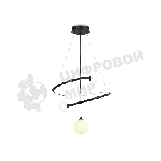 Светильник Ambrella light FL66303 BK черный 39W 3000K-6400K+G9 D500*1200 (ПДУ ИК)