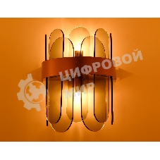Светильник Ambrella light TR5348/2 GD/SM золото/дымчатый G9/2 max 40W 270*200*140