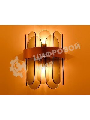 Светильник Ambrella light TR5348/2 GD/SM золото/дымчатый G9/2 max 40W 270*200*140