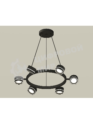 Светильник Ambrella light XB9193201/6 SBK/FR черный песок/белый матовый GX53 (C9193, N8434)