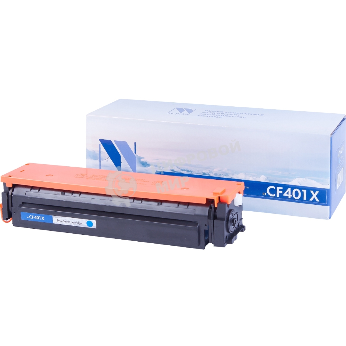 Картридж лазерный NVPrint совместимый HP CF401X Cyan для CLJ Color M252, MFP M277 (2 300k)