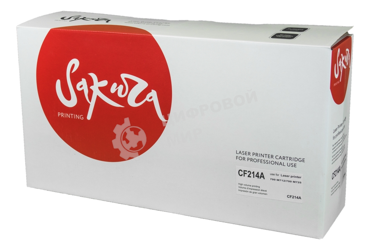 Картридж лазерный Sakura CF214A для HP Laserjet Enterprise 700 M712n/dn/M725, черный 10 000 к.
