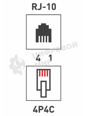 Телефонный разъем PROconnect RJ-9 (4P4C)