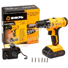 Дрель-шуруповерт аккумуляторная Вихрь ДА-18Л-2 72/14/16, Аккумуляторная, 18В