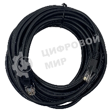 Патч-корд Buro UTP 4 пары cat.5e CCA molded 10м черный RJ-45 (m)-RJ-45 (m)