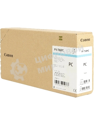 Картридж струйный Canon PFI-706 PC (6685B001) фото голубой (700 мл) для Canon iPF8300S/8400/9400S/9400