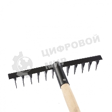 Грабли Сибртех 12-зубые, 300мм, с черенком, витые