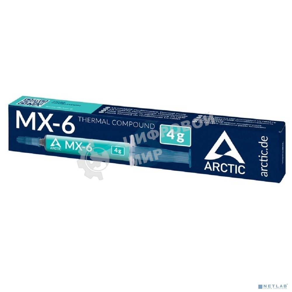 Термопаста Arctic MX-6 Thermal Compound 4-graмм ACTCP00080A