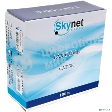 Кабель SkyNet Standart UTP outdoor 4x2x0,48, медный, FLUKE TEST, кат.5e, однож., 100 м, box, черный CSS-UTP-4-CU-OUT/100