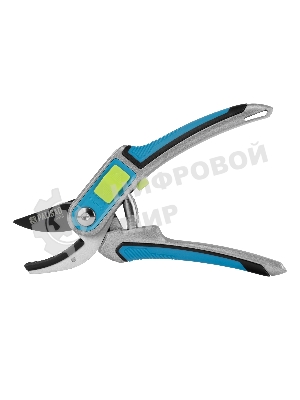 Секатор с наковальней Palisad LUXE 215 мм, регулировка захвата, трехкомпонентные рукоятки