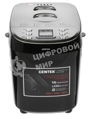 Хлебопечка Centek CT-1416 серебристый, 600 Вт, 1 кг, 18 программ