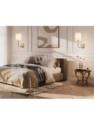 Настенный светильник Ambrella light LH71506 BS/FR латунь/белый матовый E14 max 40W 230*120*310