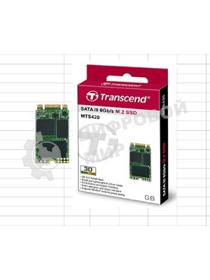 Накопитель SSD M.2 Transcend 120Gb MTS420 (SATA3, up to 560/340MBs, 85000 IOPs, 3D TLC, 22х42мм) TS120GMTS420S