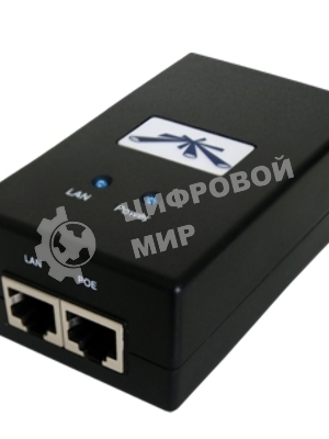 Сетевое оборудование UBIQUITI POE-24-12W(EU) блок питания с PoE, 220 VAC -> 24VDC, 0,5A - для абонентов