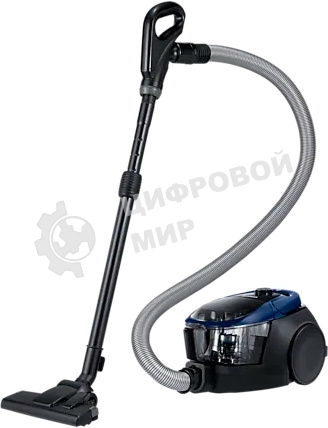 Пылесос Samsung SC18M3120VB синий, 380/1800 Вт, уборка сухая, пылесборник контейнер 2 л