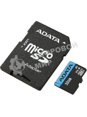 Флеш карта microSD 32Gb ADATA microSDHC Class 10 UHS-I A1 100/20 MB/s (SD адаптер)