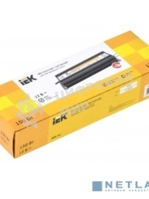 Драйвер LED IEK LSP1-150-12-67-33-PRO ИПСН-PRO 150Вт 12В блок-шнуры IP67 IEK