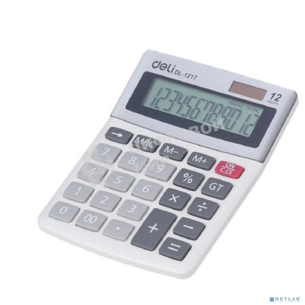 Калькулятор настольный Deli E1217 в ассортименте 12-разр. 1003503