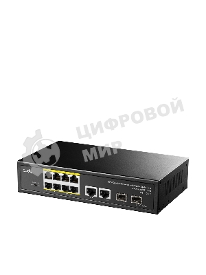 Коммутатор Cudy GS1010PS2, 8×1 Гбит/с, 2×1 Гбит/с Combo (RJ-45/SFP), 2×1 Гбит/с SFP
