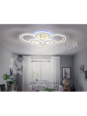 Потолочный светодиодный светильник FA8808 WH белый 198W 700*540*150 (ПДУ РАДИО 2.4)
